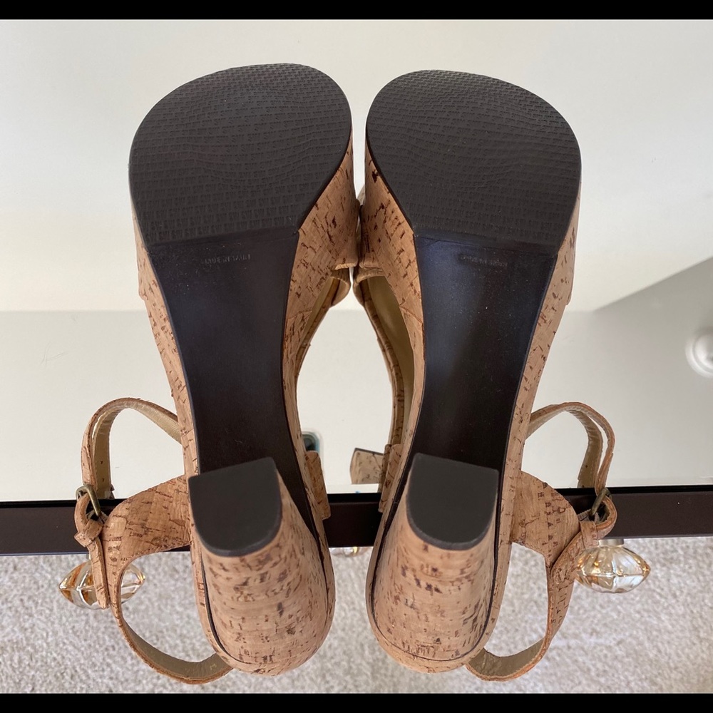 Stuart Weitzman Cork Oncr Platforms - image 7